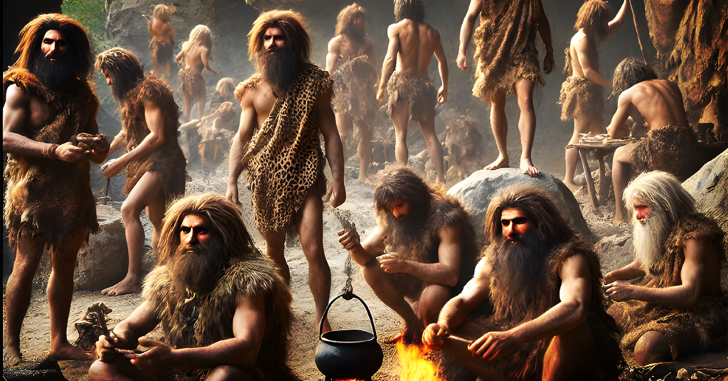 An image of cavemen